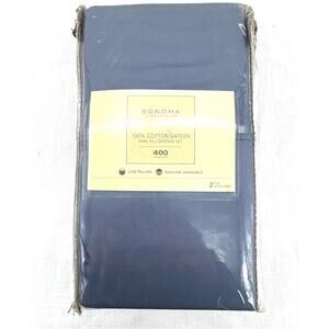 Sonoma Life + Style 100% Cotton Sateen King Pillowcase Set 20in X 40in